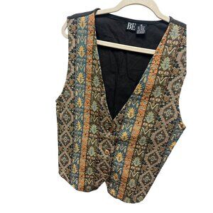 Basic Editions Vintage 90's Aztec Tapestry Vest